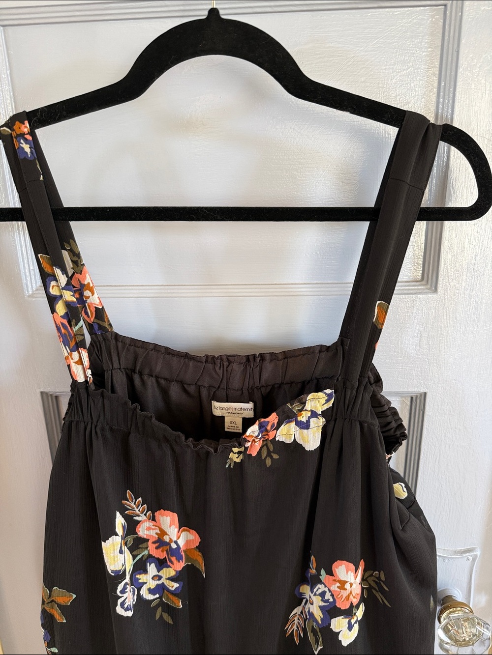 Liz Lange for Target Black Floral Midi Sundress - Picture 5 of 5